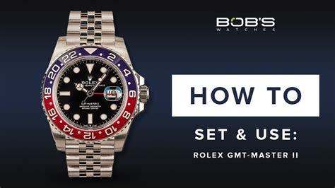 how to set a rolex gmt master ii|rolex watch setting instructions.